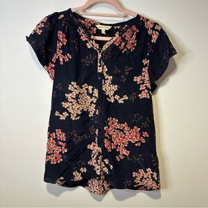 rebecca taylor floral blouse size 8